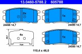 ATE 13.0460-5788.2 set placute frana,frana disc