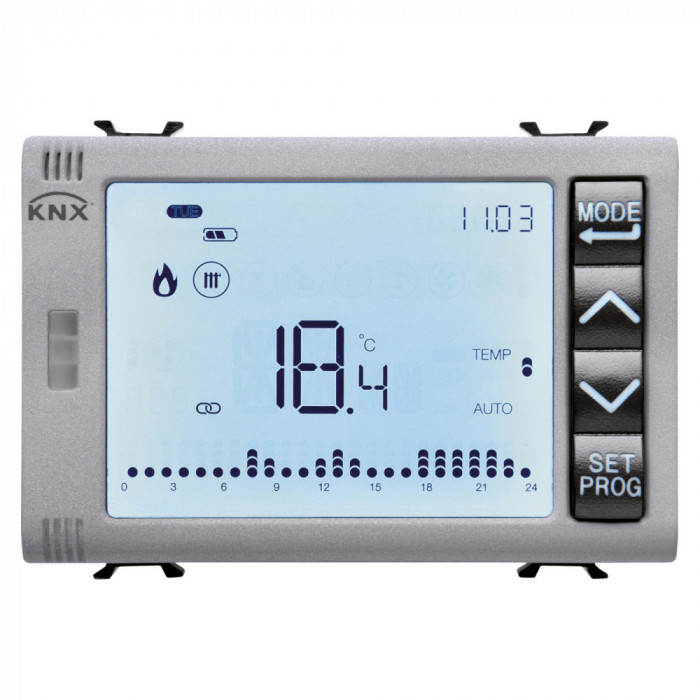 Cronotermostat + control umiditate 3M Easy Gewiss Chorus titan GW14794H