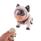 Leziter Astro - Cainele Robot Interactiv cu Telecomanda, Jucarie Educativa pentru Copii, Muzica, Lumini, Dans