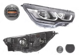 Far Citroen C4 (B7), 04.2014-; Ds4, 07.2014-, fata, Dreapta, cu LED daytime running light; H7+H7; electric; cu motor;, Depo