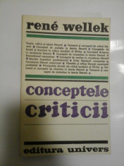 CONCEPTELE CRITICII - RENE WELLEK foto