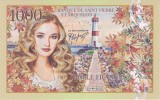 Bancnota Saint Pierre si Miquelon 1.000 Franci 2022 - UNC ( fantezie; polimer - vezi descriere )