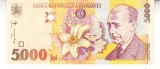 B12 - Bancnota Romania - 5000 lei - emisiune 1998