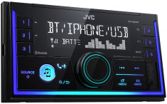 Receptor audio digital cu Bluetooth, format 2DIN, JVC KWX830BT foto