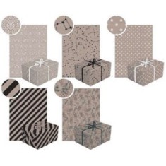 Hartie decorativa, pentru impachetat, dimensiune 200 x 70 cm, design neutral