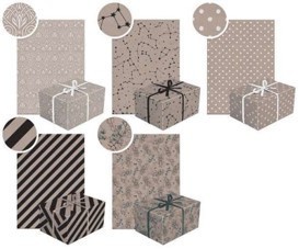 Hartie decorativa, pentru impachetat, dimensiune 200 x 70 cm, design neutral foto
