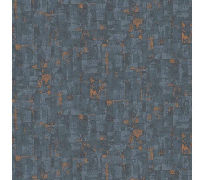 Tapet decorativ modern lavabil, bronz, albastru imitations2 10179-08