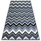 Covor BCF Base Zig zag 3812 Zig Zag negru si gri, 160x220 cm