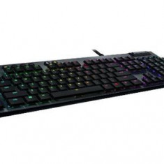 Tastatura Gaming Mecanica Logitech G815, Lightsync RGB Clicky, Switch Tactil, USB (Negru)