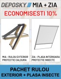 Cumpara ieftin Pachet Rulou exterior parasolar + Plasa interioara insecte DEPOSKY MIA + ZIA