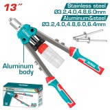 TOTAL - CLESTE NITURI - 13&quot; (3,2 MM, 4 MM, 4,8 MM, 6.0MM) - OTEL + ALUMINIU PowerTool TopQuality