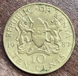 C50 - Moneda foarte veche - Kenya - 10 shillings - 1987