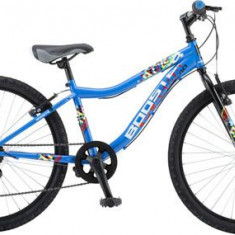 Bicicleta Copii Booster 2023 Plasma, roti 24 Inch, 6 viteze, Albastru
