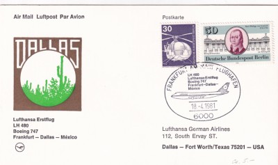 FILATELIE TEMATICA - PLIC GERMANIA TEMATICA AVION AVIOANE AVIATIE AIRMAIL foto