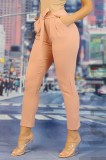 H628RR-5 Pantaloni eleganti cu cordon in talie