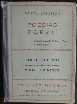 MIHAIL EMINESCU-POESIAS/prez.MIRCEA ELIADE/SEMNATURA tr.VICTOR BUESCU/LISBOA1950 foto