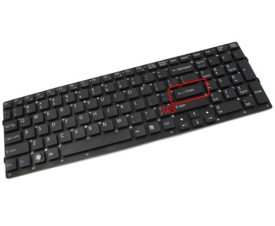 Tastatura Sony Neagra Vaio PCG71614L layout US fara rama enter mic, Vaio PCG71713L layout US fara rama enter foto