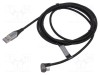 Cablu USB 2.0 VENTION A la C, unghi nichelat, 0,5m