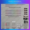 Lumini ambientale FORD Universal set complet control telefon sau sistem original CarStore Technology