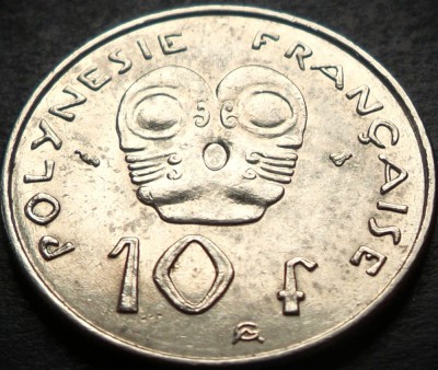 Moneda exotica 10 FRANCI - POLINEZIA FRANCEZA, anul 1996 * cod 81 foto