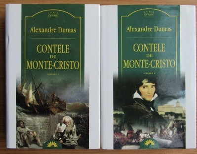Contele de Monte Cristo, de Al. Dumas, 2 volume Ed. Corint, noi