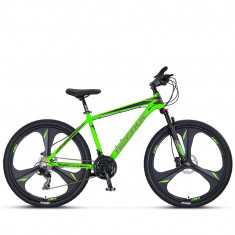 Bicicleta MTB Umit Accrue 2D, cadru 18", culoare verde neon, roata 26", cadru al PB Cod:32656180004