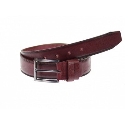 Curea barbati eleganta, din piele naturala, visinie 3.5 cm - DR1500VIS foto