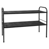 Raft ajustabil otel negru Somer 50-90x25x50 cm