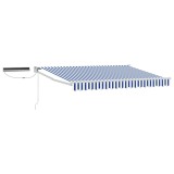 vidaXL Cort electric retractabil Albastru și Alb 2,5 x 2 m 3419854
