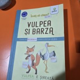 Vulpea si barza, cartea cu abtibilduri pentru citit pe silabe