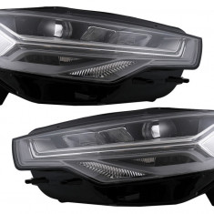 Faruri Full LED compatibil cu Audi A6 4G C7 (2011-2014) Facelift Design conversie de la Xenon la LED