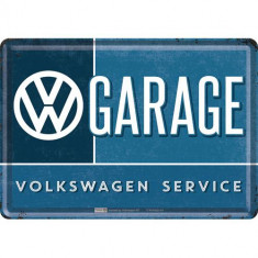 Placa metalica - VW Garage - 10x14 cm foto