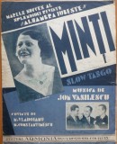 Partitura cantata la Teatrul de Revista Alhambra, Minti, muzica Ion Vasilescu