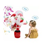 Mos Craciun-Jucarie interactiva cu model de craciun, canta, vorbeste, danseaza si imita tot ce spui