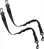 Set 2 centuri de siguranta pentru animale de companie Baguuaray, nailon/metal, negru, 53-83 cm