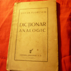 Stefan Florescu - Dictionar Analogic - Ed. Universul 1938 , 143 pag