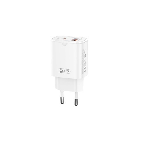 Incarcator retea PD30W USB-C 30W + USB-A 18W Quick Charge Cod:XO-L130 Automotive TrustedCars