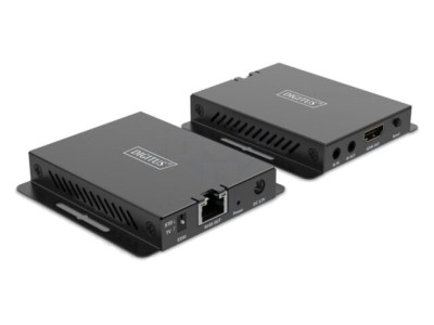 Extender HDMI 2.1 DIGITUS cu IRDA și RJ45, prelungitor HDMI 4K HDR, 40m, negru foto