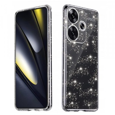 Husa pentru Xiaomi Poco F6, Techsuit, SparkleSkin, Transparenta foto