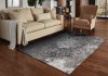 Covor Premium Egiptean Model Virgo 8020E, Marime 160 x 235 cm, Gri, Inaltime Fir 7 mm, Antialergic, Poliester, Living, Dormitor, Sufragerie, Birou