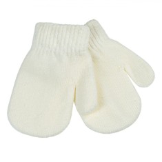 Mănuși Bebe Unisex, Ecru, 0-12 Luni, Un Deget