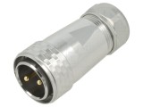 Conector circular WEIPU SA28 mufă tată 2 pini IP67 50A 500V 13-16mm