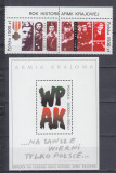 POLONIA 1992 ISTORIA ARMATEI ANUL ARMATEI BLOC + SERIE MNH, Nestampilat