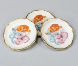 Trei farfurioare decorative din portelan, Rosentrhal, Perioada Interbelica