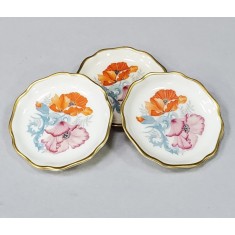 Trei farfurioare decorative din portelan, Rosentrhal, Perioada Interbelica