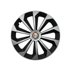 Set 4 Capace Roti 16 inchi (R16) Fame Gri-Negru, Compatibile Cu Alfa Romeo