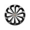 Set 4 Capace Roti 14 inchi (R14) Fame Gri-Negru, Compatibile Cu Alfa Romeo