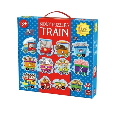 Puzzle mare 12 in 1 tren foto