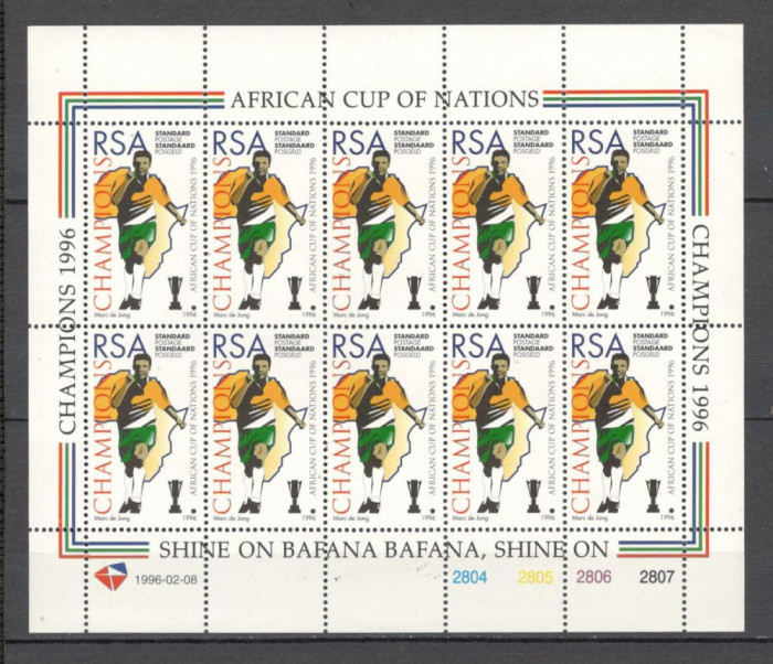 Africa de Sud.1996 Campioana africana la fotbal-coala mica DX.7