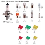 Set becuri rezerva H4, 30 de Piese, Include Becuri si Sigurante AutoDrive ProParts